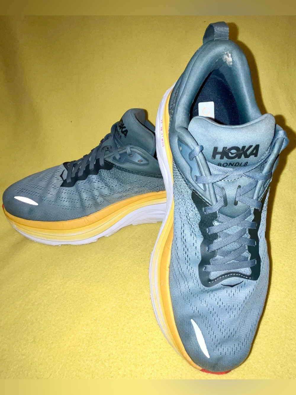 Hoka Bondi 8 Men’s Neutral Road Running Shoes - Blue - Mens 11 2E. (Wide) - Picture 1 of 11